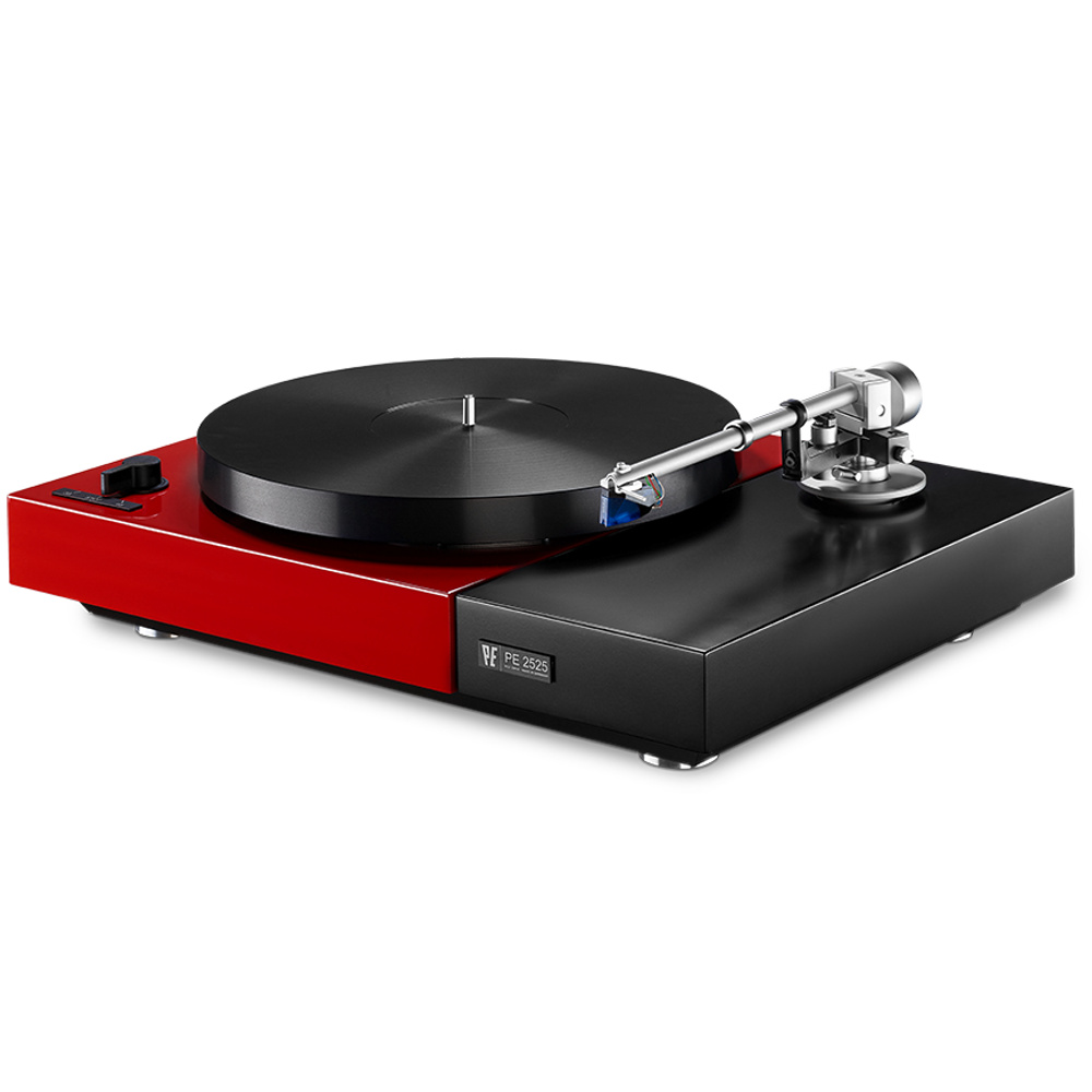 PE2525-R1 Perpetuum Ebner PE2525 Plattenspieler Rot/Schwarz